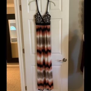 NWT. Animal print maxi Dress. Size small